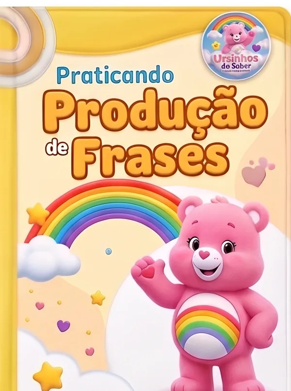 Capa do caderno Produção de Frases